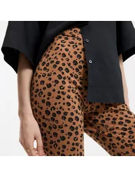 Animal Print High-Waist Leggings - 2