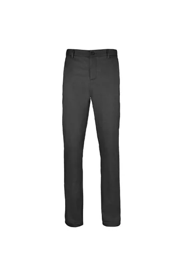 SOLS Mens Jared Stretch Slim Suit Trousers - Black
