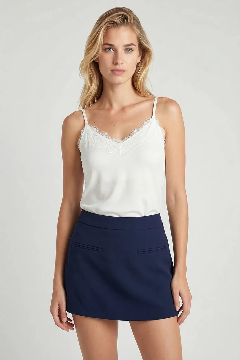 ISTANBUL V-Neck Sleeveless Cami Blouse - 2