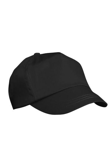 Result Unisex Childrens/Kids Plain Basebll Cap - Black
