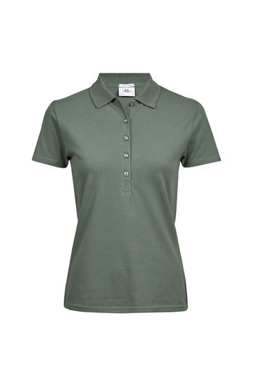 Tee Jays Womens/Ladies Luxury Stretch Polo Shirt - Leaf Green