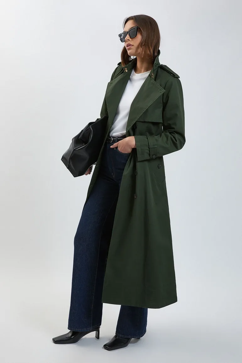 Tailored Maxi Trench Coat