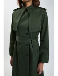 Tailored Maxi Trench Coat - 1