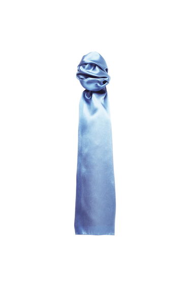 Premier Scarf - Ladies/Womens Plain Business Scarf - Mid Blue