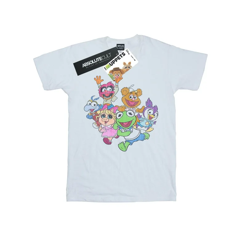 Disney Girls The Muppets Muppet Babies Colour Group Cotton T-Shirt - White - 1
