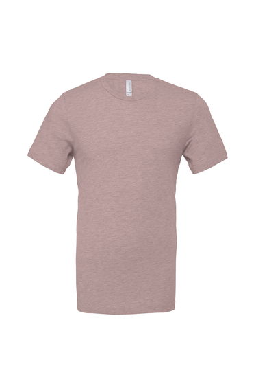 Bella + Canvas Adults Unisex Heather Cvc Short Sleeve T-Shirt - Heather Pink Gravel