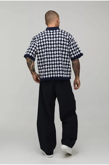 قميص  متعدد الالوان بطبعة كاروهات بأكمام متوسطة الطول