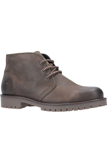 Cotswold Stroud Mens Leather Lace Up Shoe Boot - Khaki