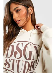 Dsgn Studio Slogan Hooded Tracksuit - stone - 3