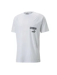 Puma Mens Manchester City FC T-Shirt - White/Black