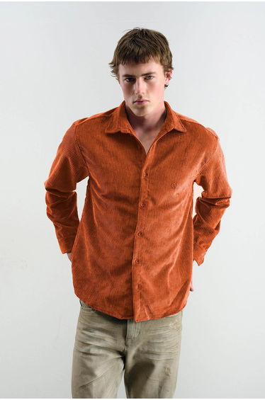GIESTO Oversized Velvet Shirt