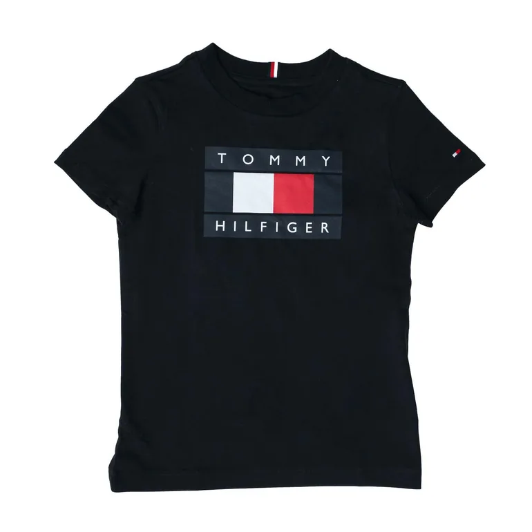 Boy's Tommy Hilfiger Flag T-Shirt in Blue