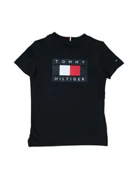 Boy's Tommy Hilfiger Flag T-Shirt in Blue