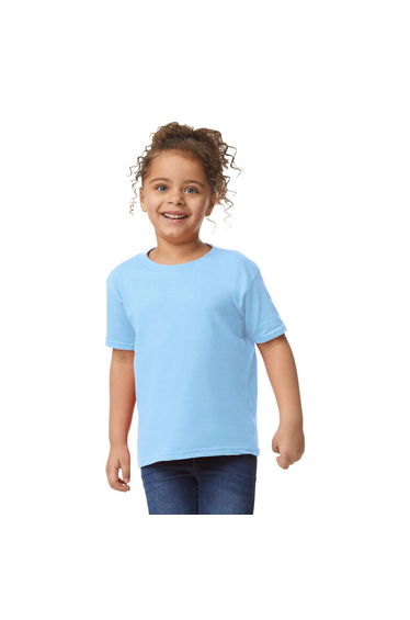 Gildan Childrens/Kids Plain Cotton Heavy T-Shirt - Light Blue