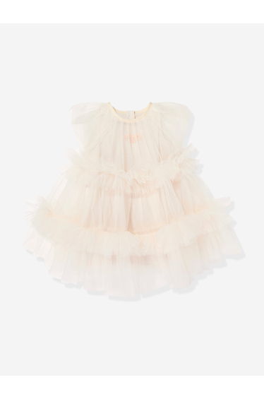 Fendi Baby Girls Tulle Dress in Pink