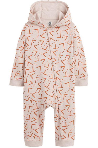 Hooded All-in-One in Cotton Mix
