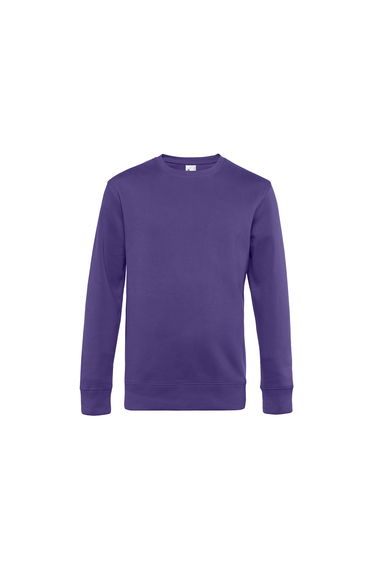 B&C Mens King Crew Neck Sweater - Radiant Purple