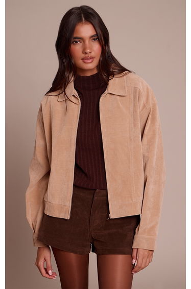 Sand Croc Suede Bomber Jacket