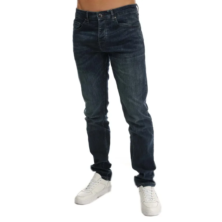 Men's Weekend Offender Tapered Fit Jeans in Blue - 3