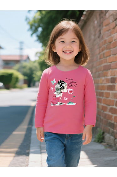 Graphic Print Round Neck T-Shirt