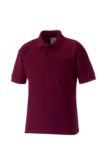 Jerzees Schoolgear Childrens 65/35 Pique Polo Shirt (Pack of 2) - Burgundy