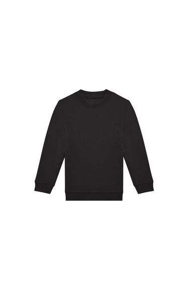 B&C Childrens/Kids ID.332 Crew Neck Sweatshirt - Black