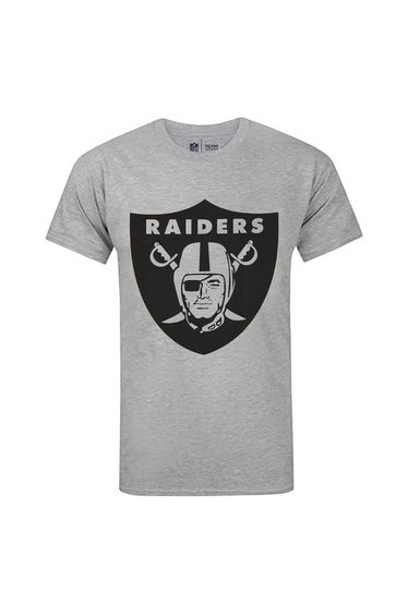 NFL Mens Las Vegas Raiders Logo T-Shirt - Grey
