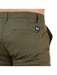 Men's Weekend Offender Dillenger Cotton Twill Chino Shorts in Green - 5