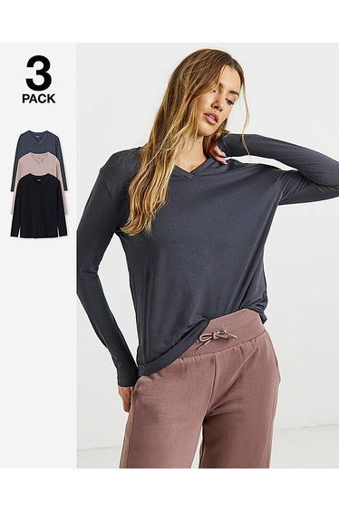 3 Pack High Neck Tops