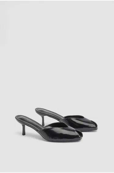 حذاء كعب عالي ميسباب باللون الأسود