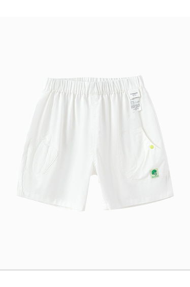 Boys' Solid Color Shorts With Elastic Waist
