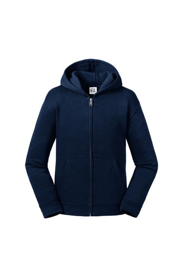Russell Kids/Childrens Authentic Zip Hooded Sweatshirt - French Navy