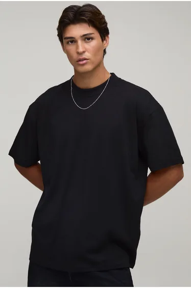 Oversized Nirvana License Printed T-Shirt - black
