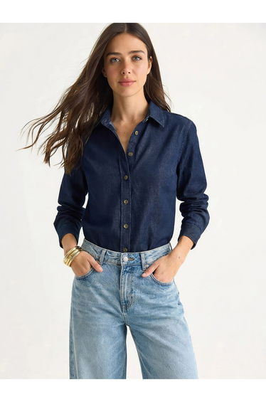 LUCCI Women's Cotton Denim Shirt