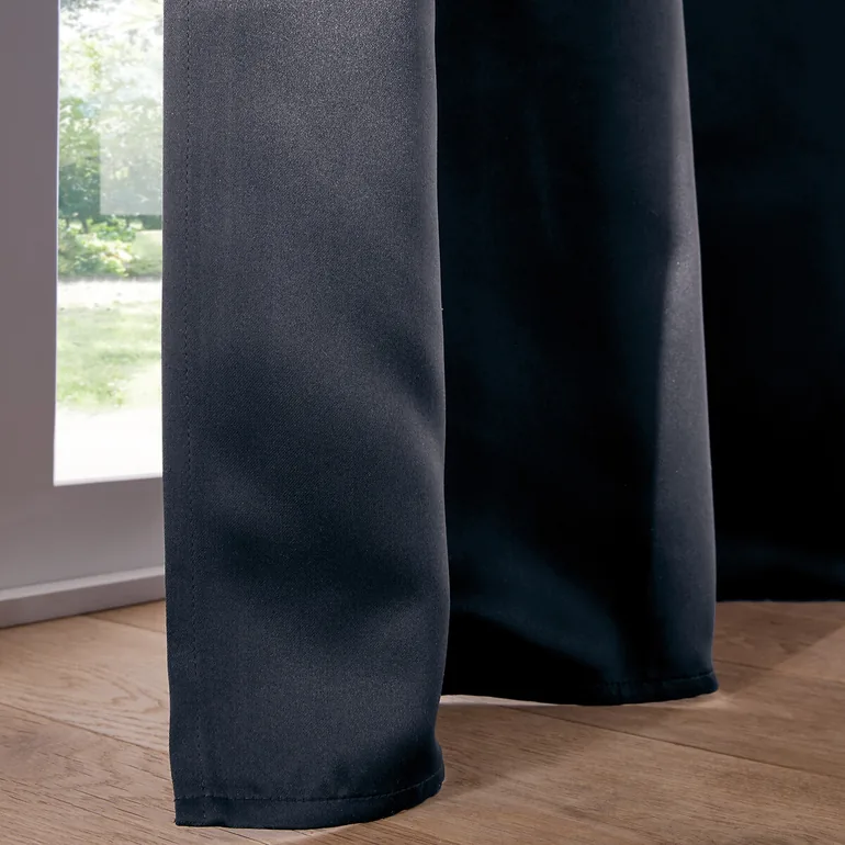 Voda Double-Sided Single Blackout Curtain with Gathered Header - 9