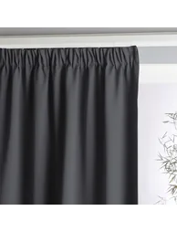 Voda Double-Sided Single Blackout Curtain with Gathered Header - 2
