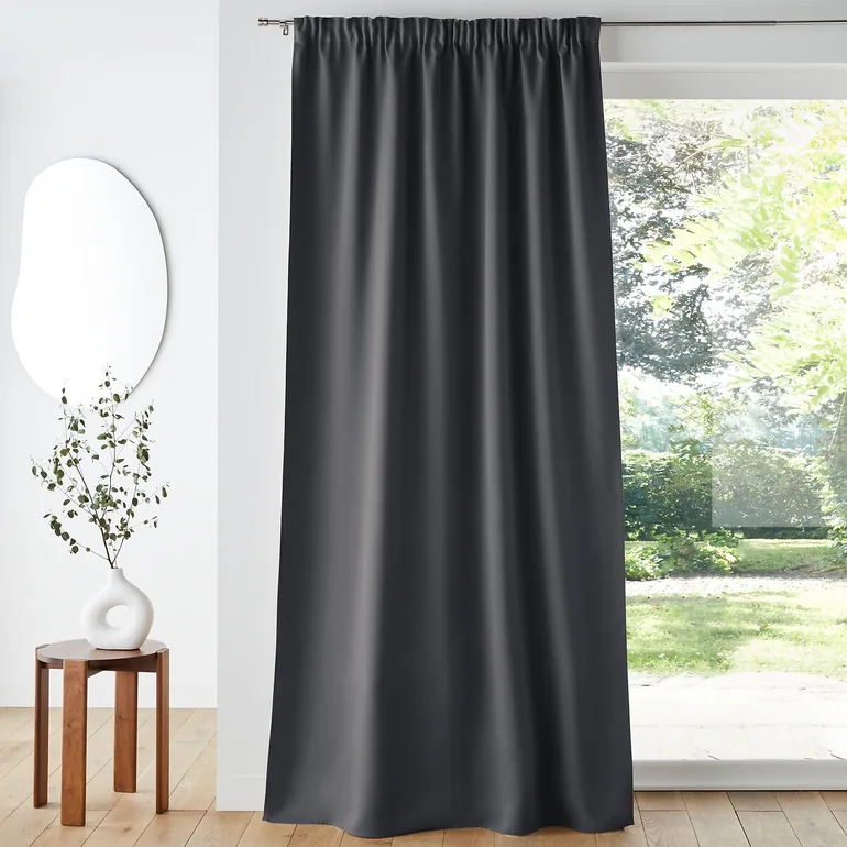 Voda Double-Sided Single Blackout Curtain with Gathered Header - 1