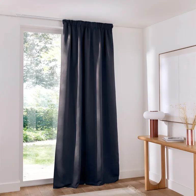 Voda Double-Sided Single Blackout Curtain with Gathered Header - 8