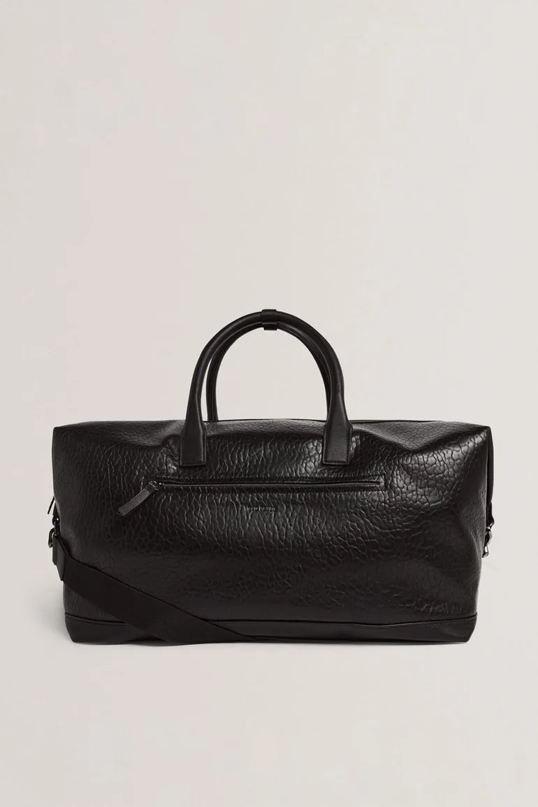 PERSIE Pebbled PU Holdall Black