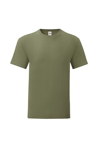 Fruit Of The Loom Mens Iconic T-Shirt - Classic Olive Green