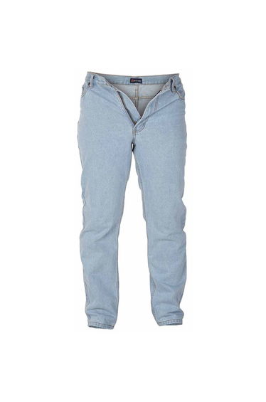 Duke Mens Rockford Comfort Fit Jeans - Bleach