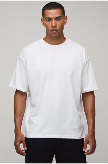 2 Pack Oversized Heavyweight Crew Neck T-Shirts - mono