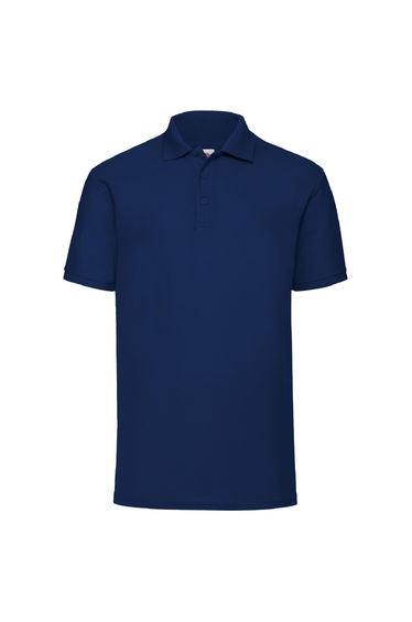 Fruit Of The Loom Mens 65/35 Pique Short Sleeve Polo Shirt - Navy