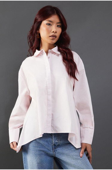 Poplin Open Tie Back Shirt