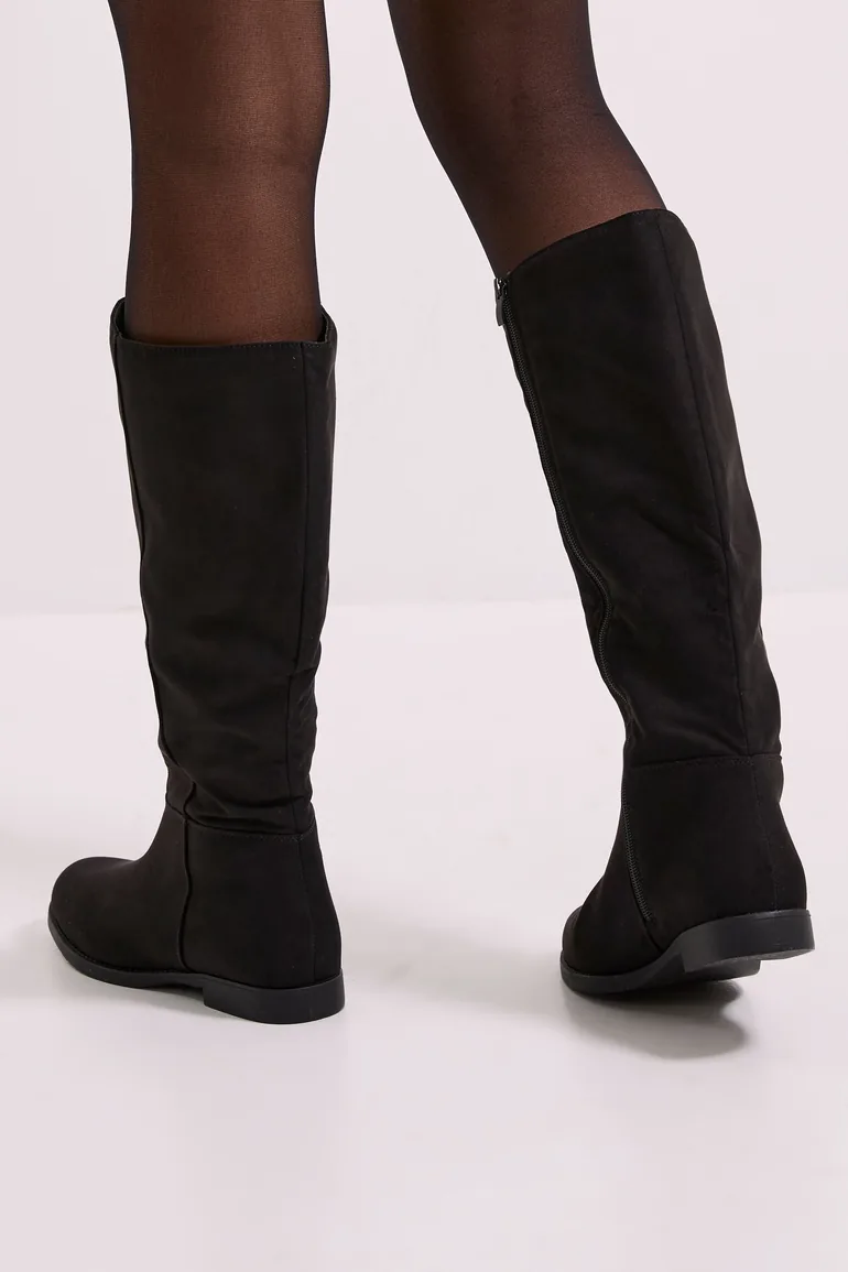 Wide Fit Karla Knee High Flat Boots - 3