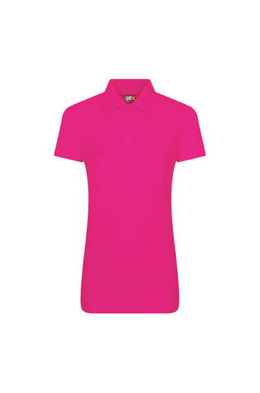 PRO RTX Womens/Ladies Pro Piqu Polo Shirt - Fuchsia