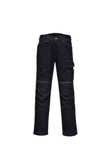 Portwest Mens PW3 Stretch Lightweight Cargo Trousers - Black