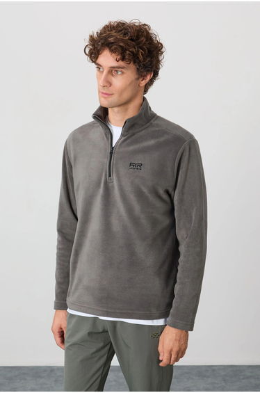 TOMMY Men's Half-Zip Plush Sweatshirt