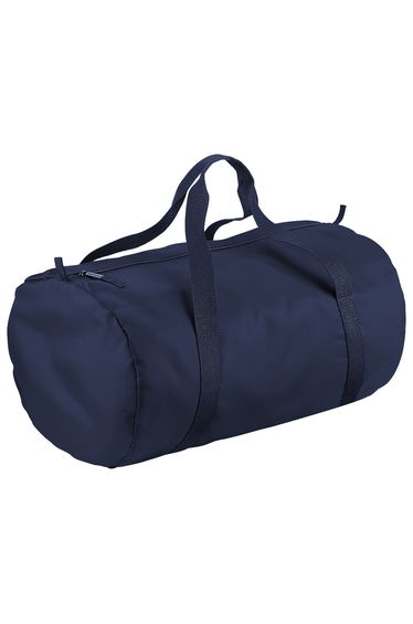 BagBase Packaway Barrel Bag / Duffle Water Resistant Travel Bag (32 Litres) (Pack of 2) - French Navy/French Navy