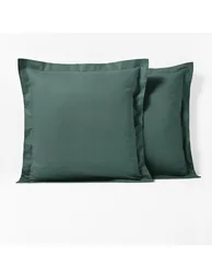 Scenario Cotton Mix Pillowcase with Embroidered Hem - 1